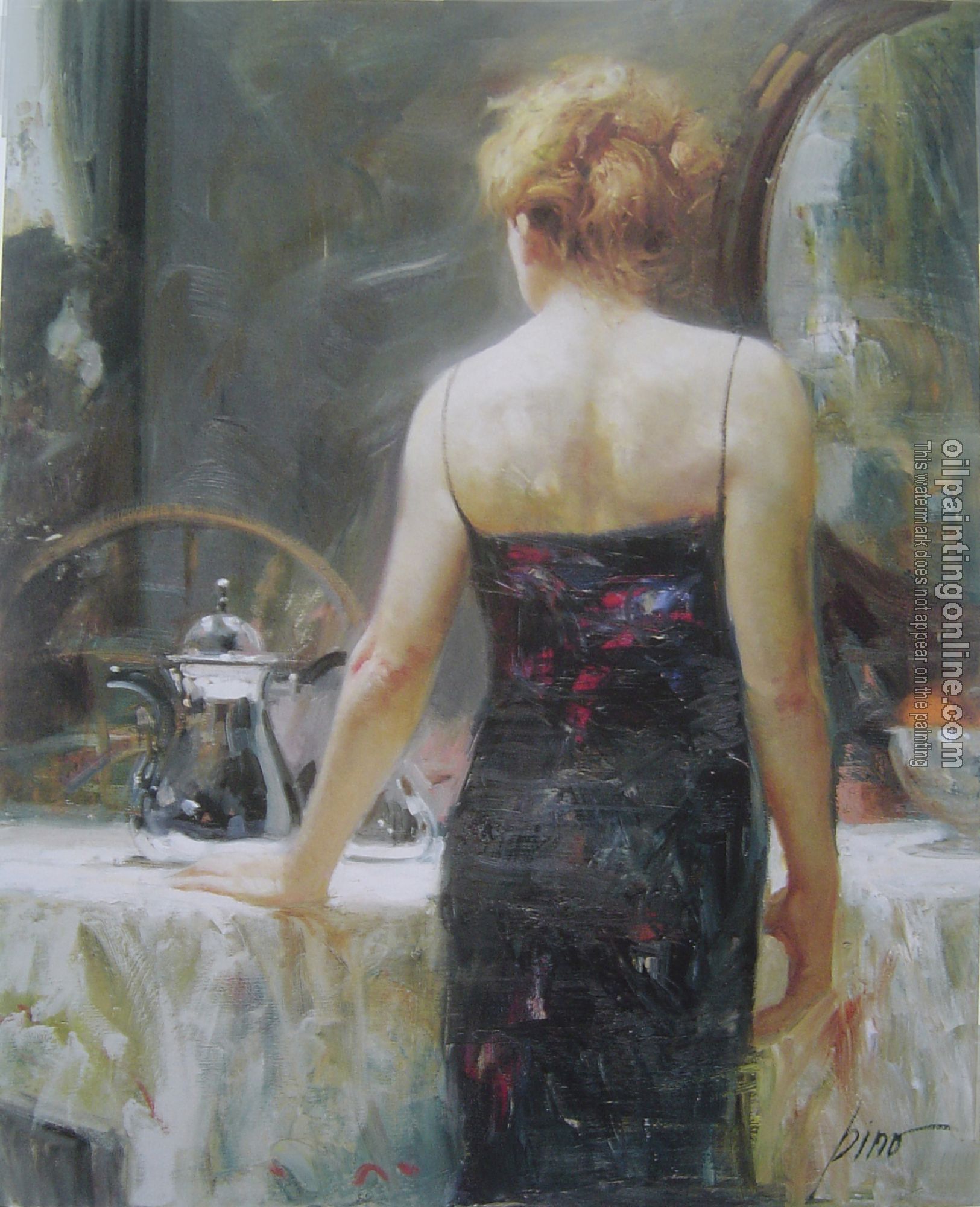 Pino Daeni - Impression oil painting.